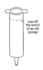 Setting up the Visking tubing