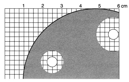 Grid paper to estimate cleared area 