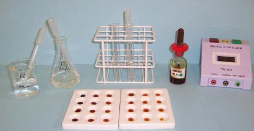 Apparatus for investigating the effect of Ph on amylase activity